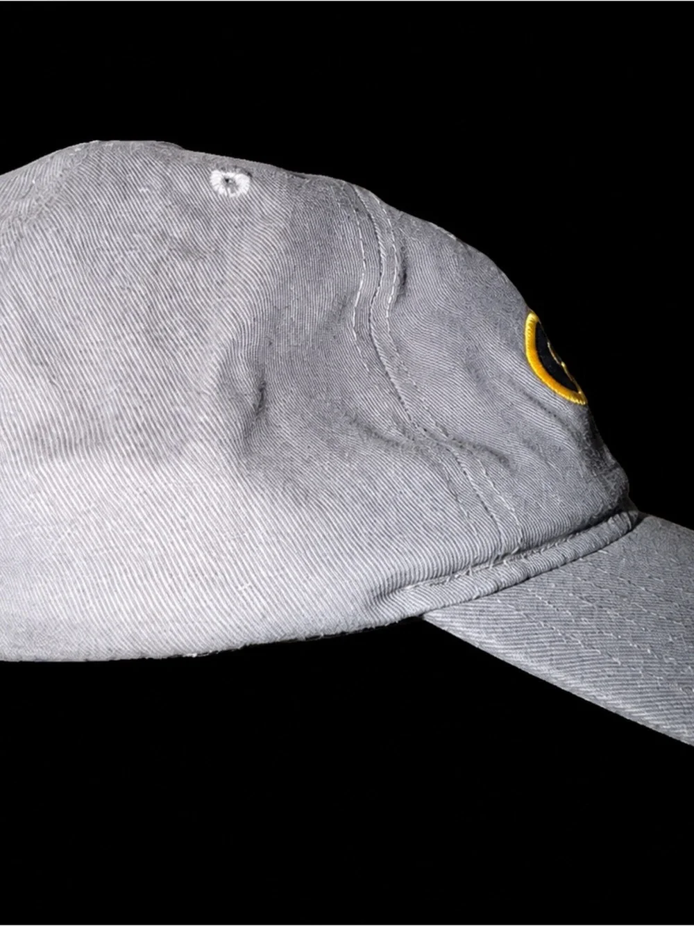 Cabela's Gray Baseball Cap with Yellow Embroidery